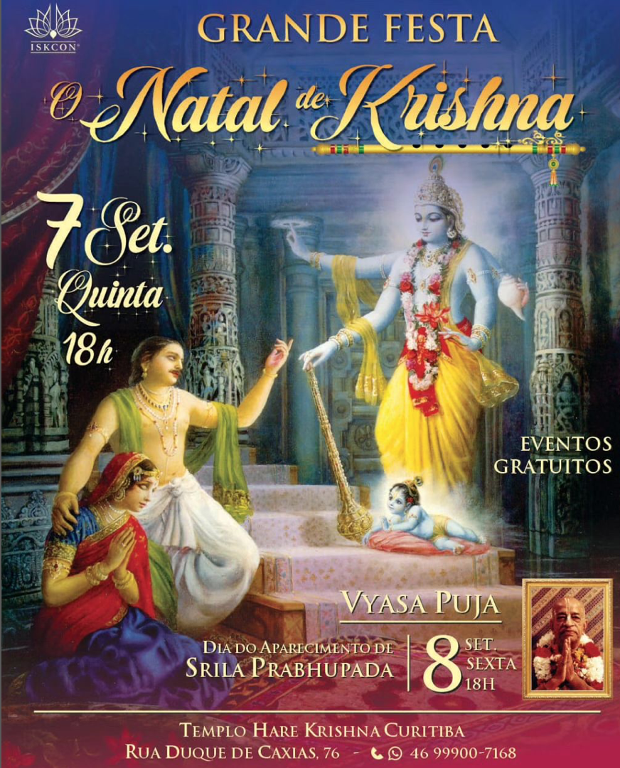 Krishna Janmastami em Curitiba – Cultura Védica