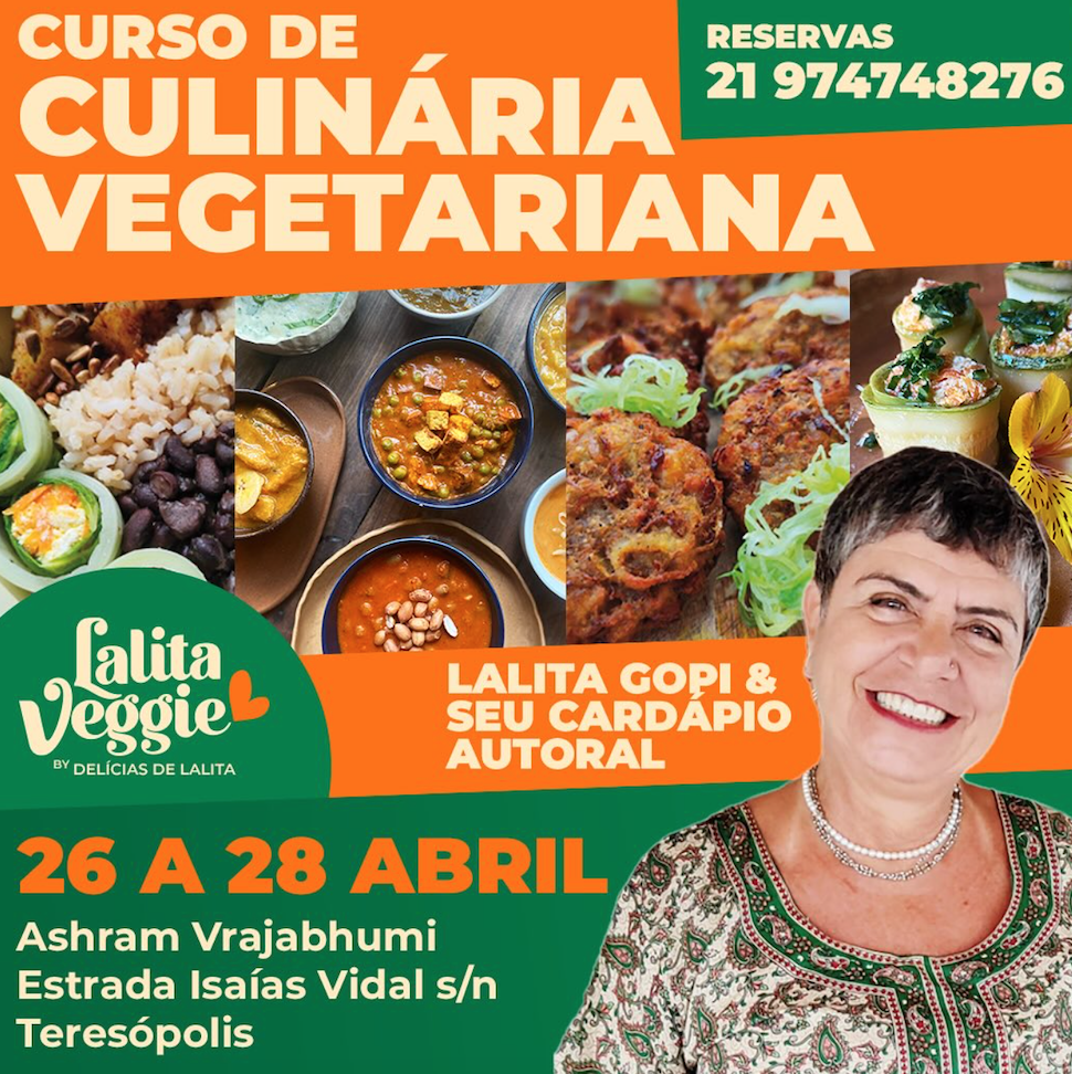 RJ- Curso de Culinária Vegetariana com Lalita Gopi